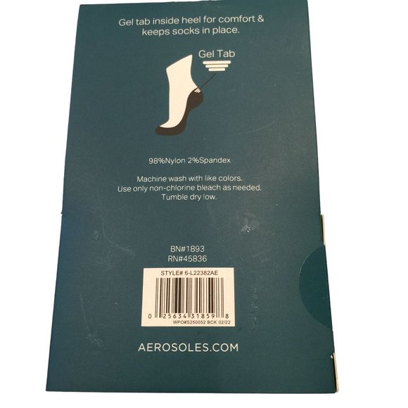 AEROSOLES Ladies Microfiber Nude Seamless Liners with Gel Tab OSFM - Picture 4 of 5